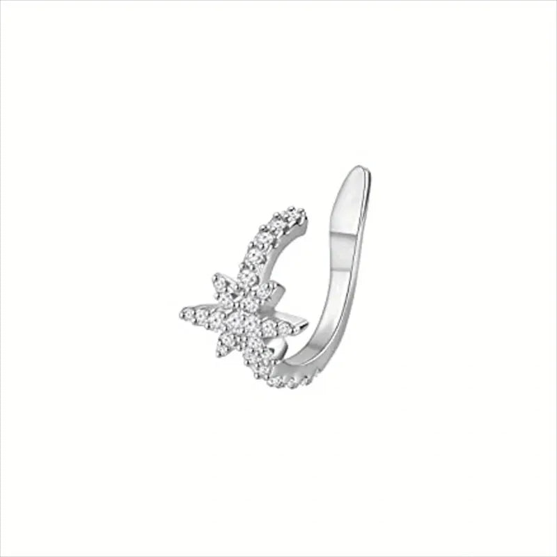 EVISPOL 1Pc Hot Sale Cute Metal Leaf Earcuff Clips On Earring for Women Fake Piercing Cartilage Earrings Ear Ring Without Hole Pi-Mart