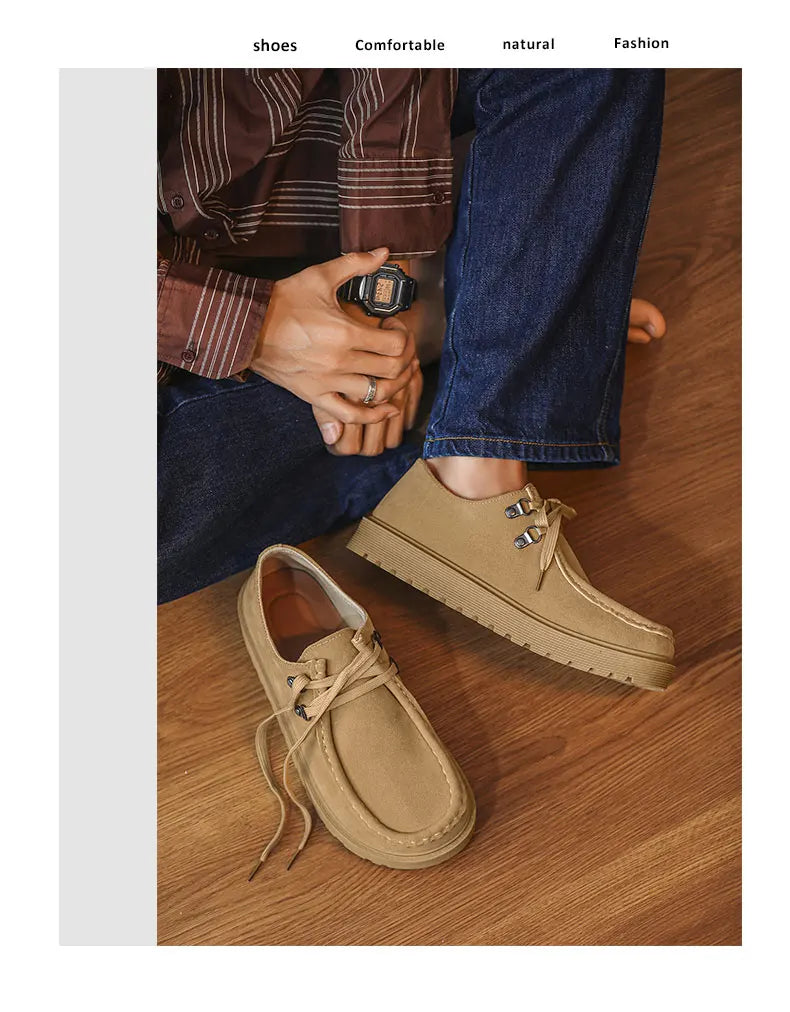 Men Thick Soled Sneakers Fashion Spring/Autumn Soft Board Shoes Personalized Trend Versatile Multi Functional Men Casual Shoes Pi-Mart