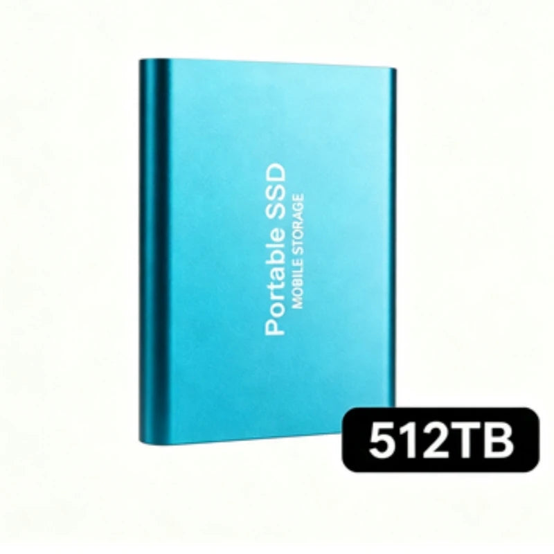 Portable External SSD, 1TB-16TB Large Capacity USB3.1 High Speed Solid State Drive, Lightweight Storage for Laptop, Desktop, Mac Pi-Mart