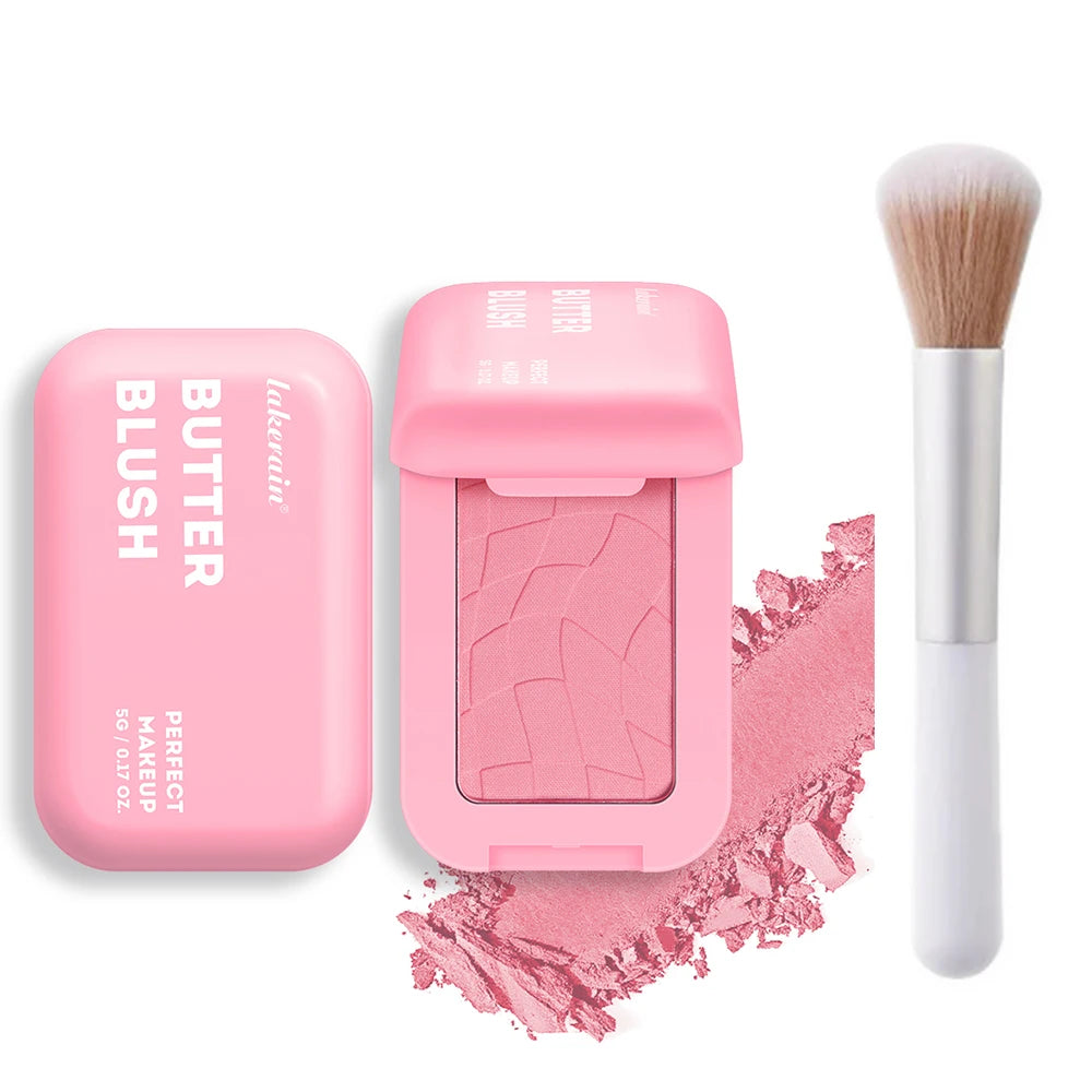 Professional Makeup Powder Blush 12HR Wear Vegan Formula Blusher Makeup Blush in Bar Cosmetics Palette Powder Pink Cream Face Pi-Mart