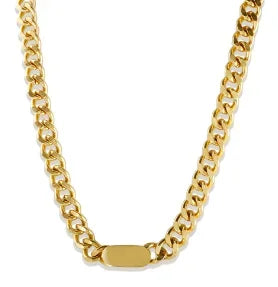 Square Pendants Delicate Stainless Steel Chain Pendant Necklace For Women Necklace Pi-Mart