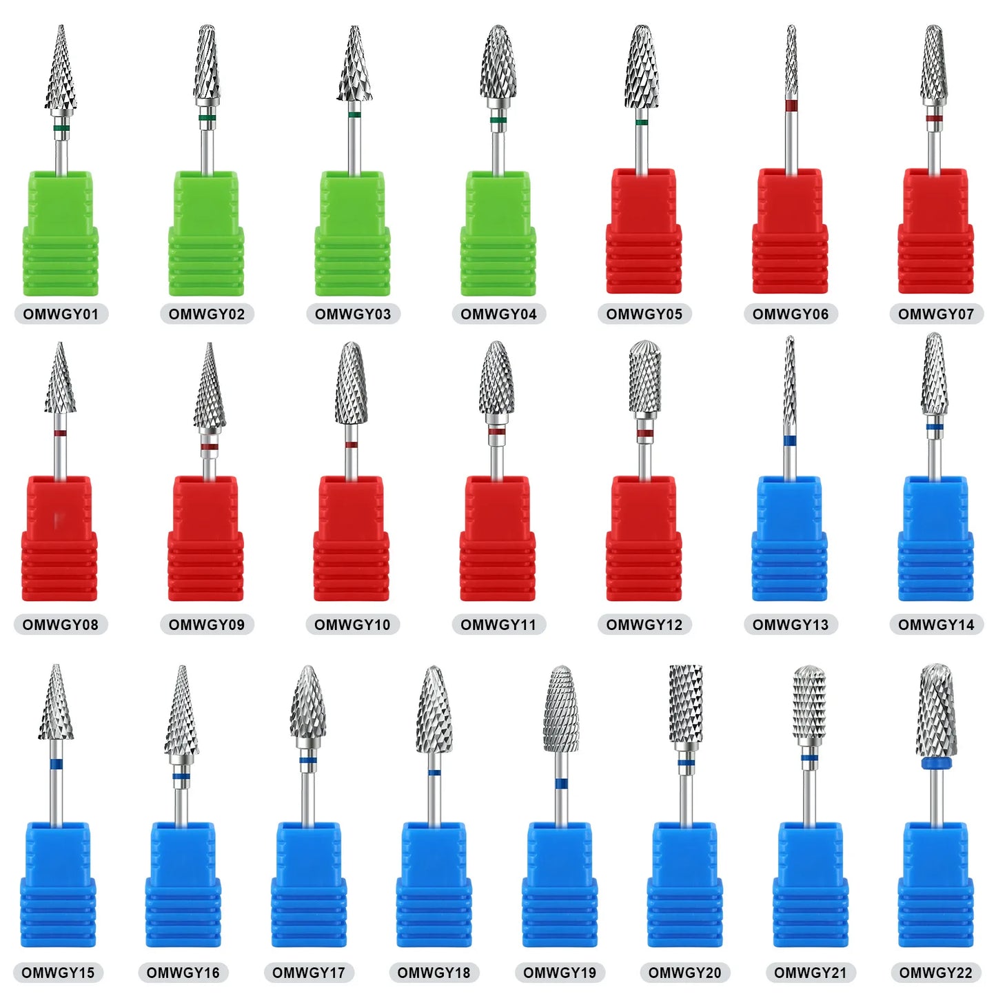 1pcs Tungsten Steel Nail Cuticle Drill Bits Carbide Rotate Electric Ceramic Milling Cutter For Manicure Gel Polish Remover Tri Light Beauty