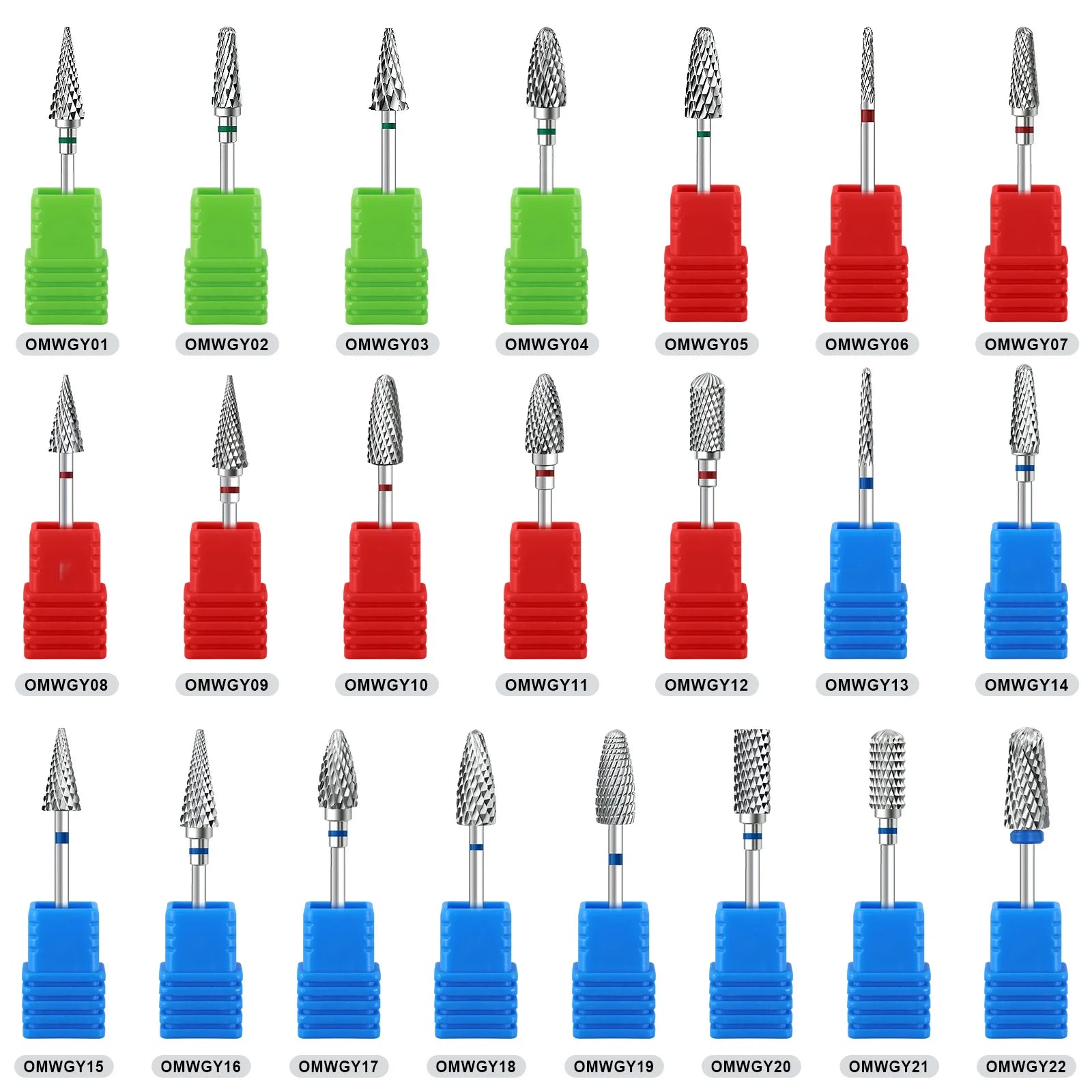 1pcs Tungsten Steel Nail Cuticle Drill Bits Carbide Rotate Electric Ceramic Milling Cutter For Manicure Gel Polish Remover Tri Light Beauty