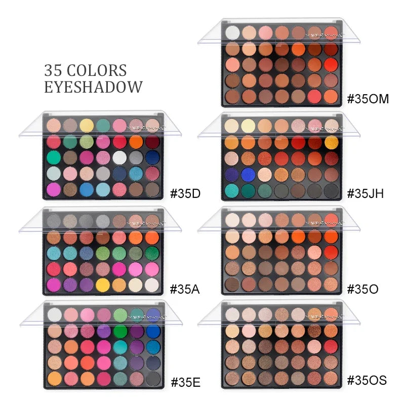 35 Color Eyeshadow Tray Daily Makeup Matte Lasting Nightclub Eyeshadow Pearl Fine Shimmer Waterproof Is Not Easy To Faint Pi-Mart