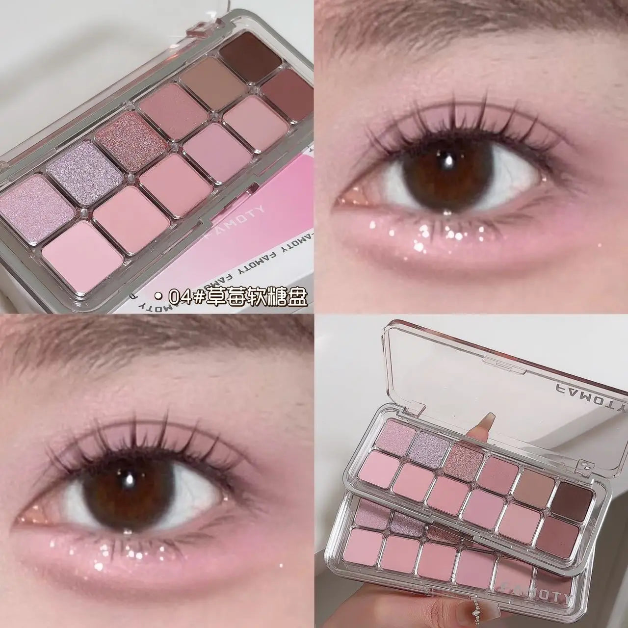12-Color Low Saturation Matte Eyeshadow Palette Tea Apricot Earth Tones Long Lasting All-Matte Eye Makeup for Daily Use Tri Light Beauty