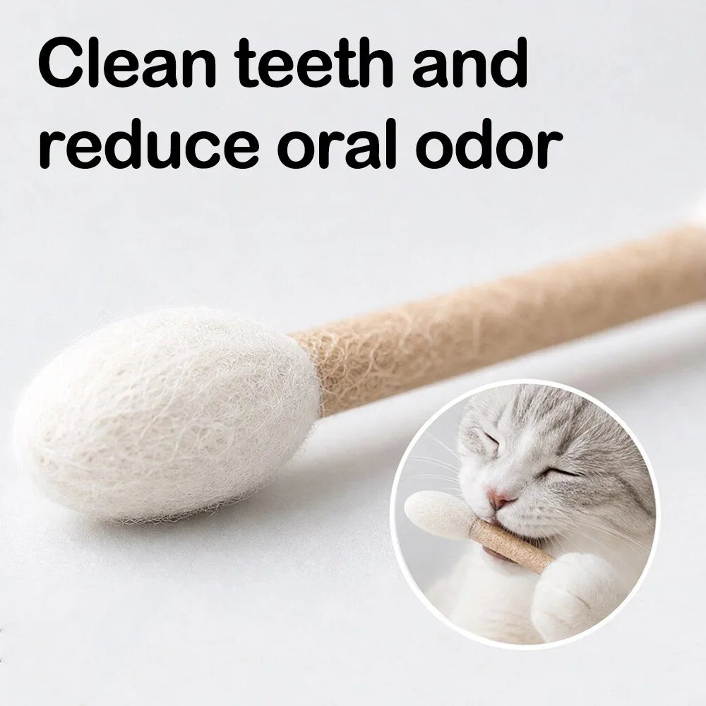 Creative Large Catnip Cotton Swab Rope Toys Kitten Chew Stick Teeth Cleaning Grinding Bite Durable Interactive Cat Toy Pi-Mart