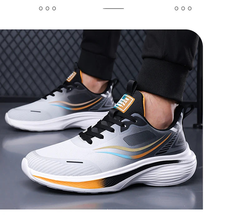 Men's Fashion Sneakers Breathable Comfortable Lightweight Walking Shoes Casual Sports Running Tennis Gym Training Shoes for Men Pi-Mart