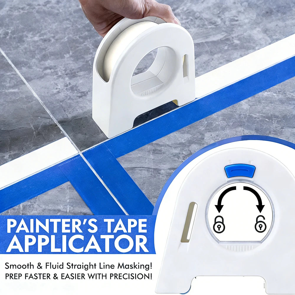 Masking Tape Applicator Tool Manual Paper Tape Dispenser for Wall Painting Caulking Aid Fall Home Renovation DIY Tool Pi-Mart