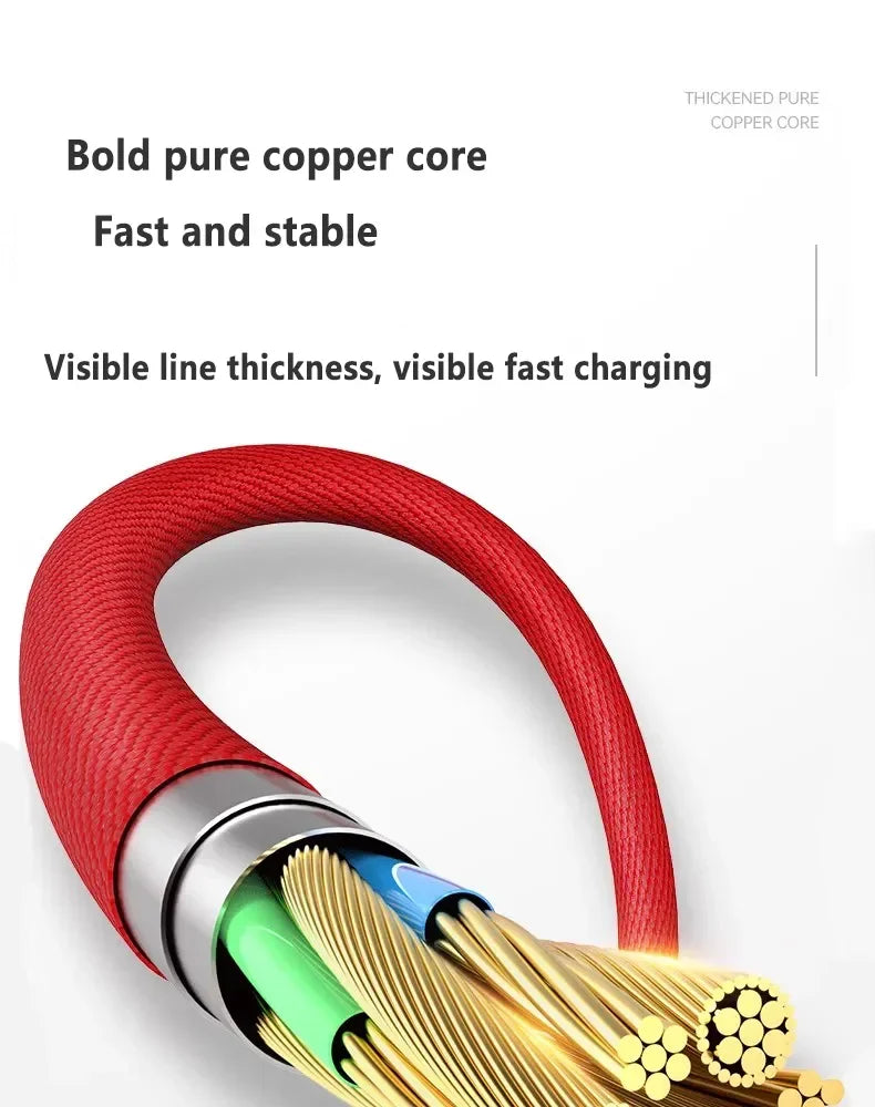 90 Degree USB Cable For iPhone 14 13 12 11 Pro Max X XR 6s 7 8 Plus 2m 3m Lead Mobile Phone Fast Charging Cord Data Charger Wire Pi-Mart