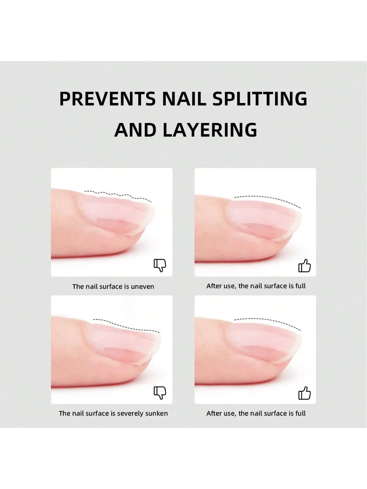 15ml 3-in-1 Clear Hard Builder Gel - Professional Nail Extension, Strengthening & Repair Formula UV/LED Curable Tri Light Beauty