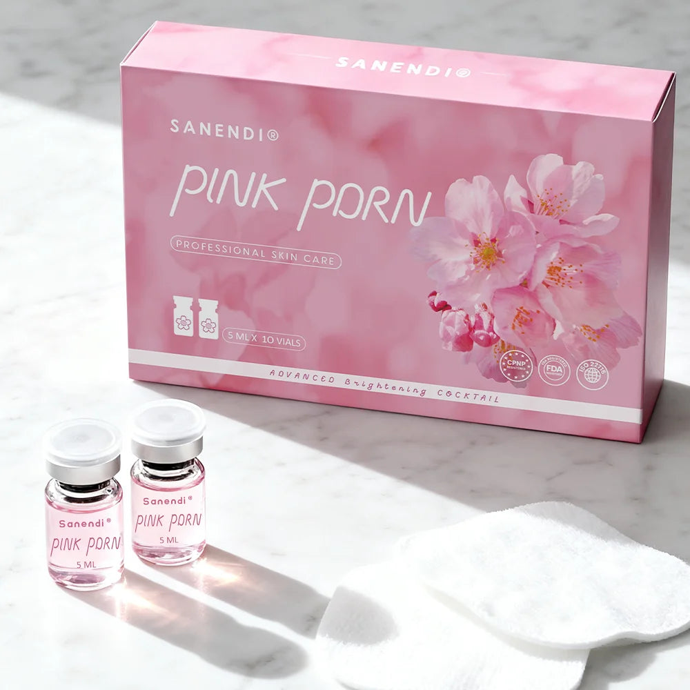 PDRN Salmon DNA Pink Cocktail Facial Serum For Face Glowing Hyaluronic Acid Korean 5 Box With Free EMS RF Tool Pi-Mart