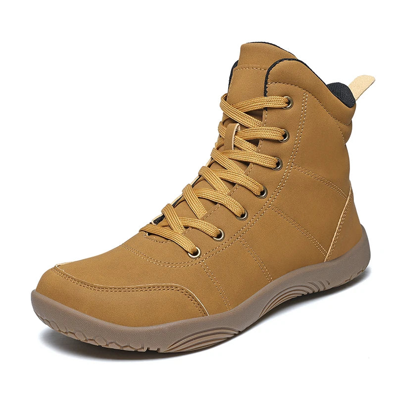 2026 New Unisex Sports Shoes Lightweight And Non Slip Walking Shoes Comfortable High Top Solid Color High-Quality Hiking Shoes Pi-Mart