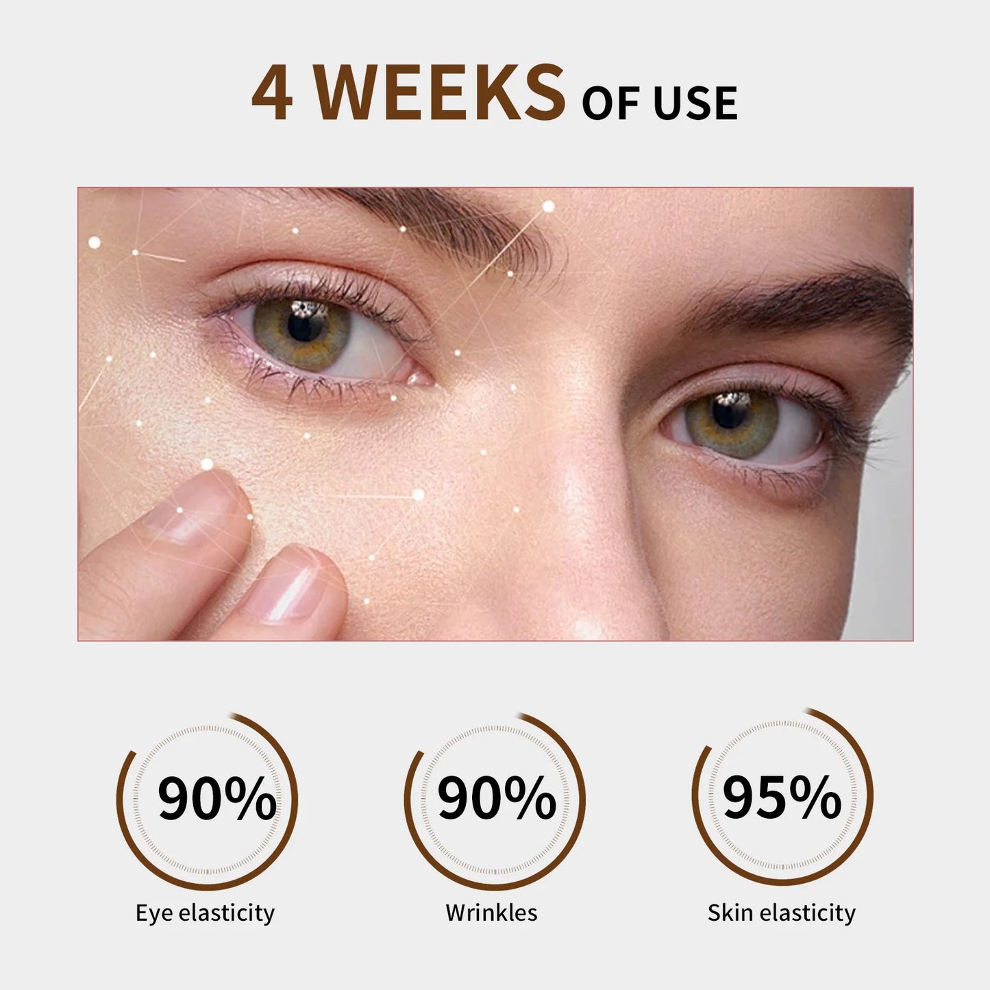 Retinol Eye Cream Anti Wrinkles,Anti Puffiness Remove Dark Circle Eye Bag Hyaluronic Acid Moisturize Peptides Soothe Skin Care Pi-Mart