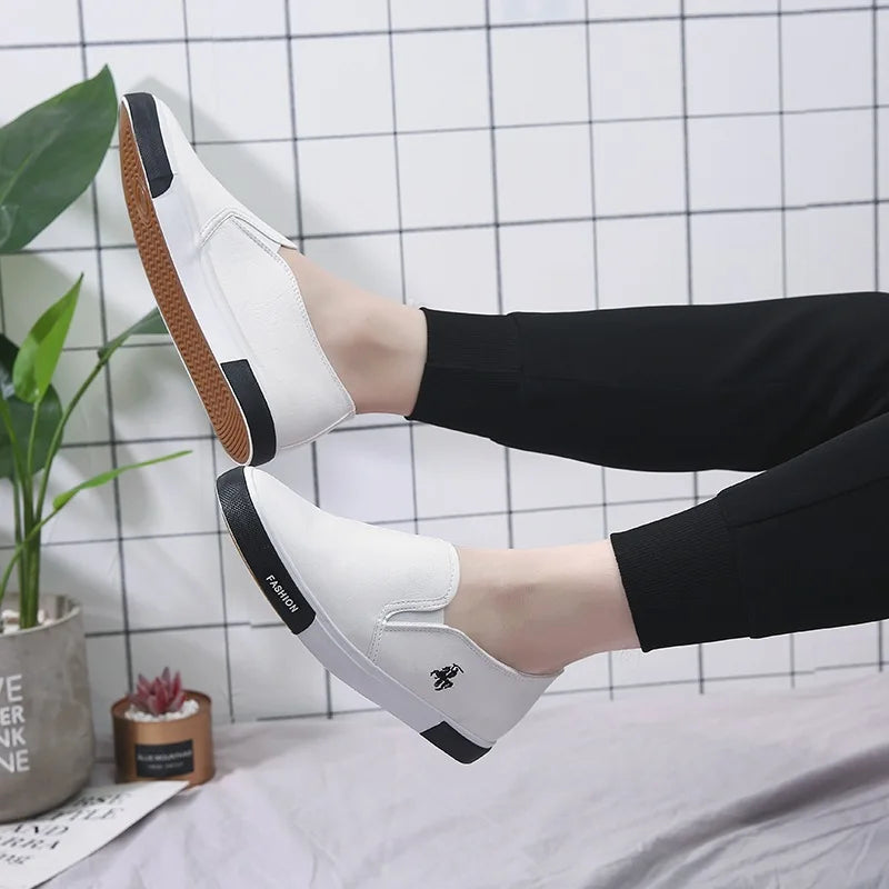 2026 New Leather Men's Shoes Luxury Fashion Men Casual Shoes Retro Comfortable Loafers High Quality Men's Sneakers Driving Shoes Pi-Mart