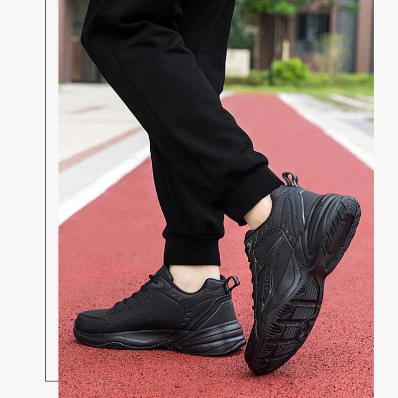 Autumn New Men Microfber Running Shoes Luxury Brand Men Shoes School Student Air-cushion Sneakers Fashion Man Casual Shoes 35-48 Pi-Mart
