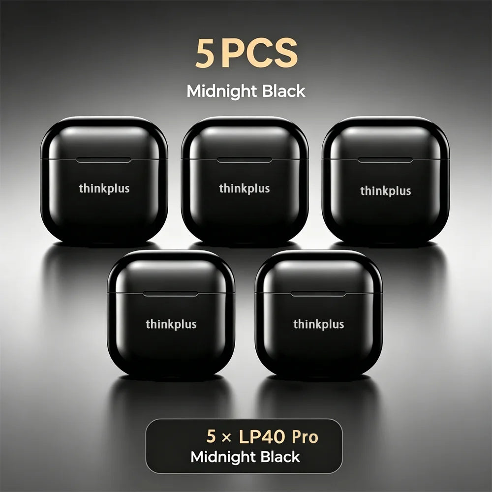 Lenovo LP40 Pro TWS Bluetooth 5.4 Wireless Headphones HiFi Stereo Earphones Gaming Sports Touch Control HD Call With Mic Earbuds Pi-Mart