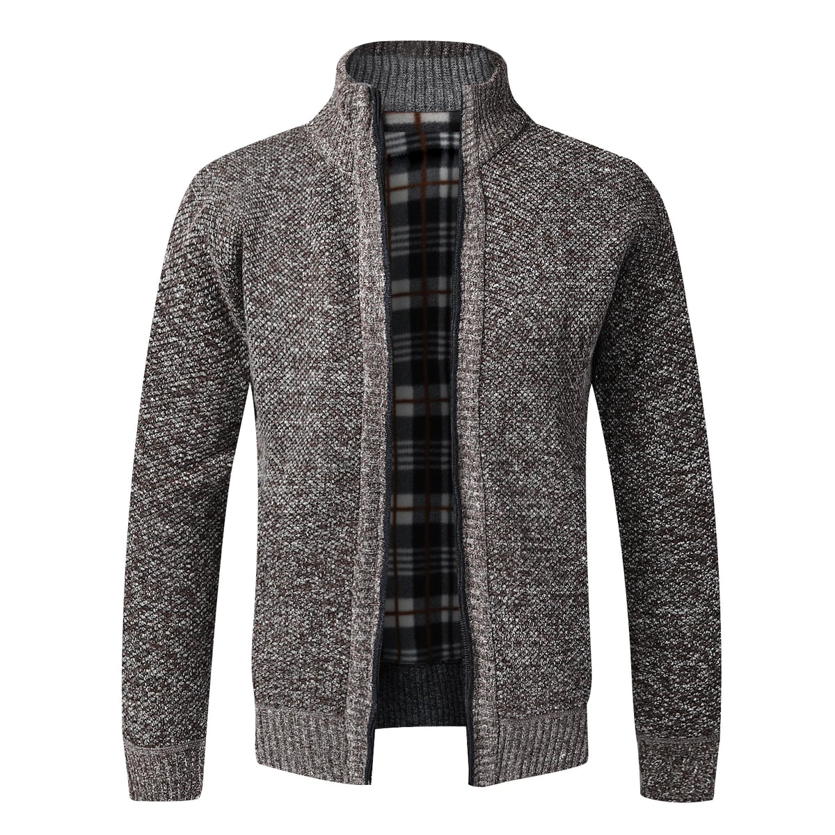 Autumn Winter Warm Cardigan Men Fleece Sweaters Full Zip Jackets Slim Fit Luxury Brand Knitted Sweater Coat American Jersey Pi-Mart