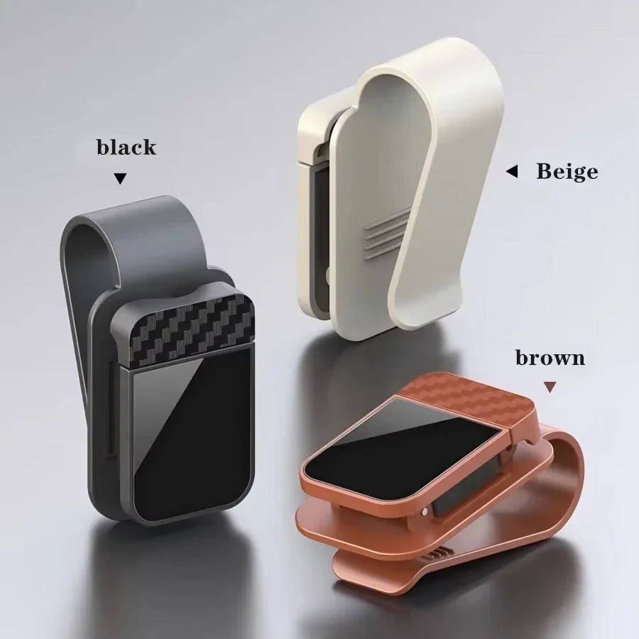 Car Sun Visor Sunglasses Clip Holder Stable Eyeglasses Hanger Card Ticket Organizer Interior Storage Clip Car Accessories Pi-Mart