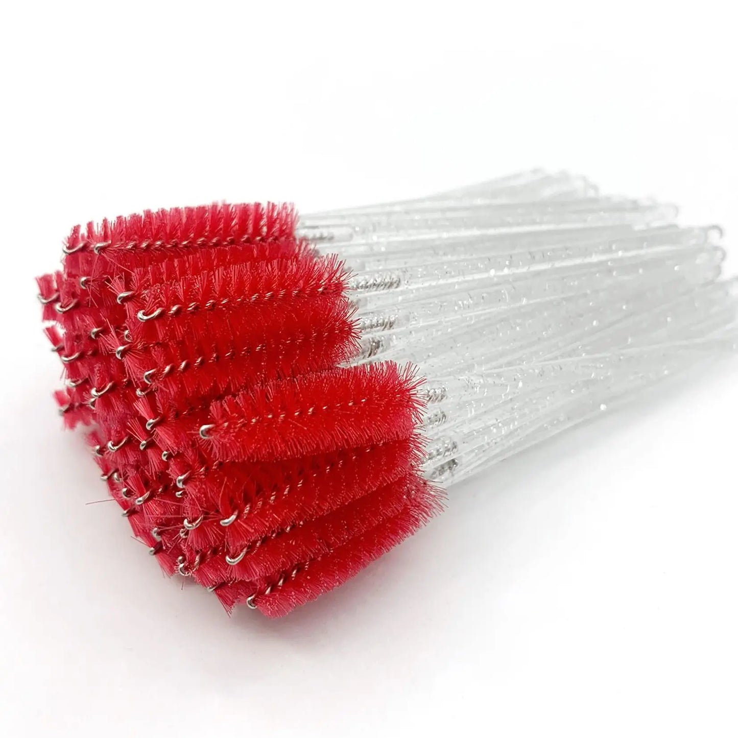 Disposable Eyelashes Brushes Crystal Diamond Handle Lash Brush Eyebrow Mascara Wands Eyelash Extension Supplies Makeup Tools Pi-Mart
