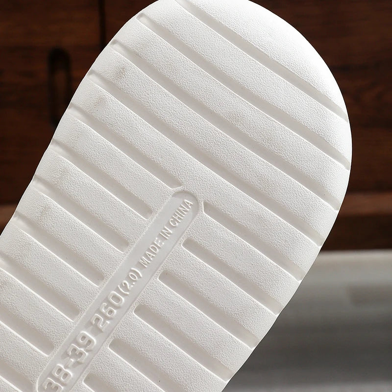 2024 Autumn Winter New Women Home Slippers Open-Toe Cross Band Linen Soled Indoor Slides Linen Soled Non-Slip Bathroom Slippers Pi-Mart