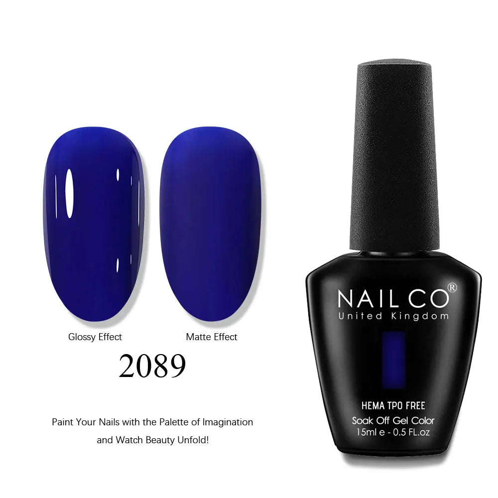 NAILCO 15ml Nails Art Gel Lack Polish Summer Hybrid Nail Varnish Manicure UV Top Coat Base HEMA TPO FREE Esmalte Nail Gel Polish Tri Light Beauty