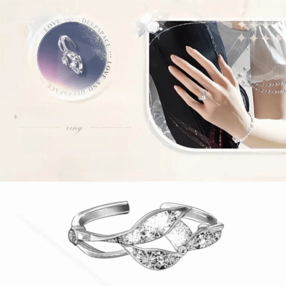 Gift Copper Love And Deepspace Ring Xavier Zayne Wedding Ring Caleb Game Prop Adjustable Rings Cosplay Pi-Mart