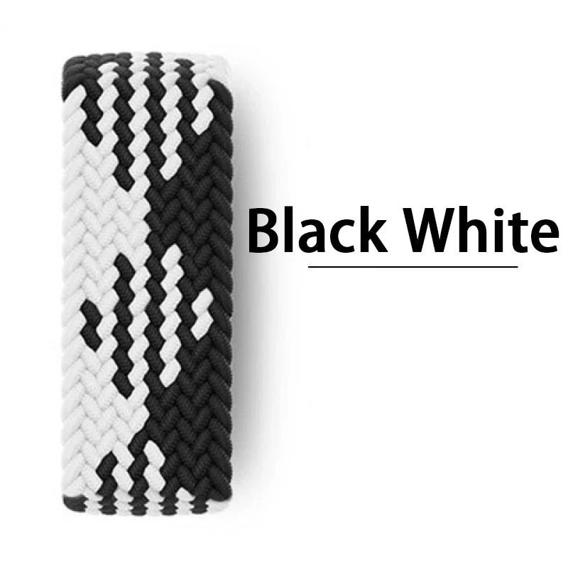 Braided Solo Loop For Apple watch Band 46mm 44mm 45mm 42mm 40mm 41mm Bracelet correa iwatch Series Ultra 2 11 10 9 SE 8 7 Strap LadyShow.Store