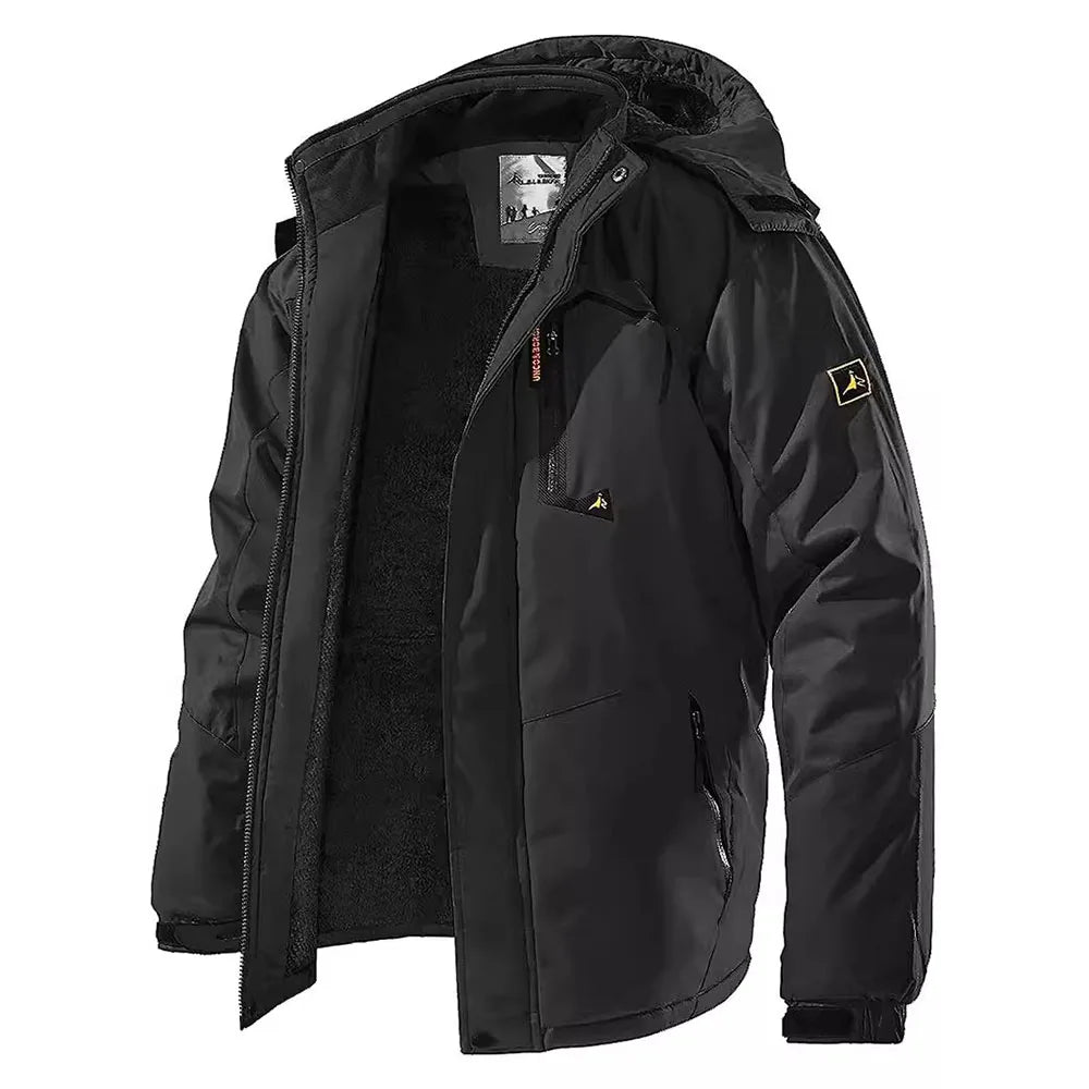 Men's Winter Parkas Outdoor Jacket Thicken Fleece Warm Waterproof Windbreaker Ski Jackets Climb Men Thick Coat Hot Sale Pi-Mart