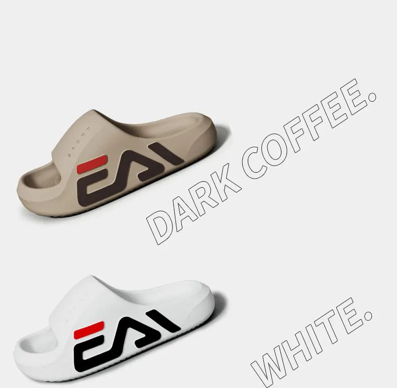 Extra-thick Sole Men Soft Air Cushion Casual Slippers EVA Sandals Fashion Flip Flops Outdoor Summer Seaside Beach Shoes Pi-Mart