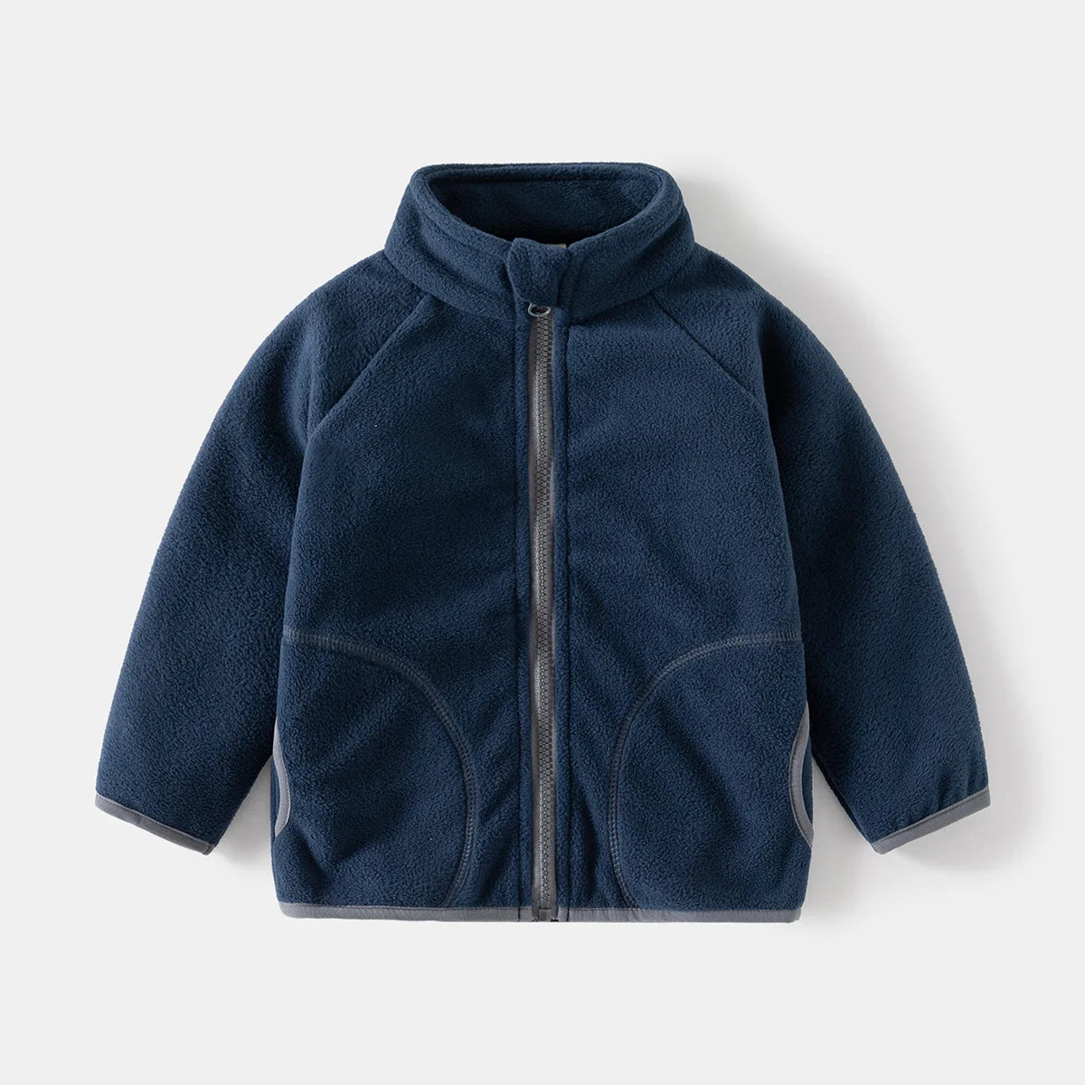 Ircomll New Children Boys Polar Fleece Jacket Autumn Winter Kids Coat Causal Toddler Stand Collar Zipper Outwear Boys Clothing Pi-Mart