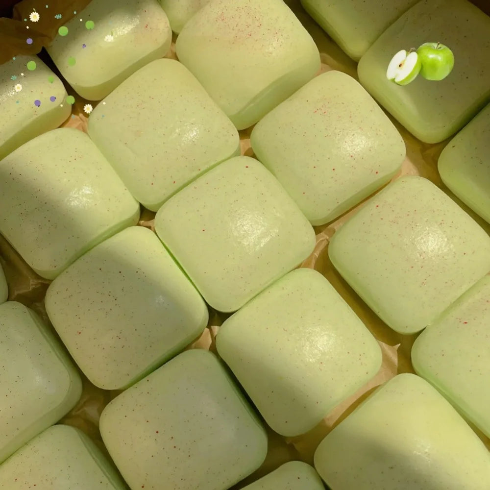 Squishy Simulated Square Bread Squeeze Toy Stress Relief Slow Rising Small Toast Sensory Fidget Toys for Anxiety ADHD Kids Adult Pi-Mart