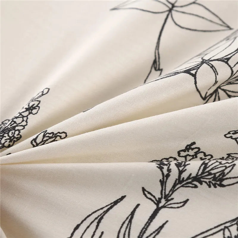 1 Piece Of Pure Natural High-Density Cotton Reactive Printing Fabric High-Quality Duvet Cover With Zipper Customizable Size Pi-Mart