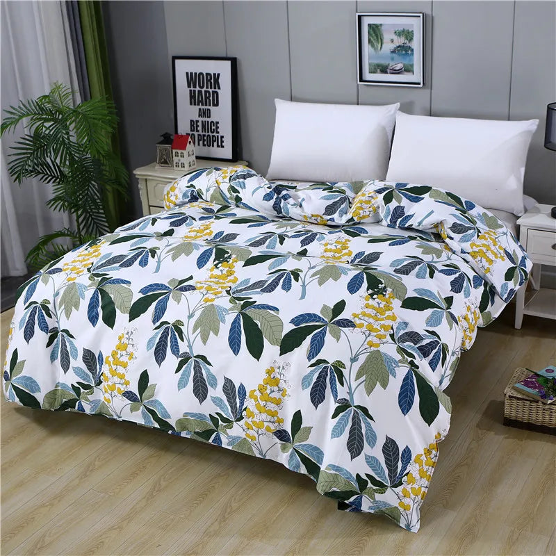1 Piece Of Pure Natural High-Density Cotton Reactive Printing Fabric High-Quality Duvet Cover With Zipper Customizable Size Pi-Mart