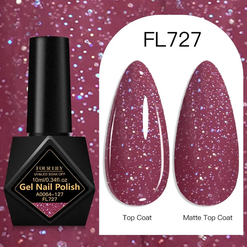 10ml Gel Nail Polish 162 Colors Nail Supplies Vernis Semi Permanent Nail Art Manicure Soak Off LED UV Gel Nail Varnishes Summer Tri Light Beauty