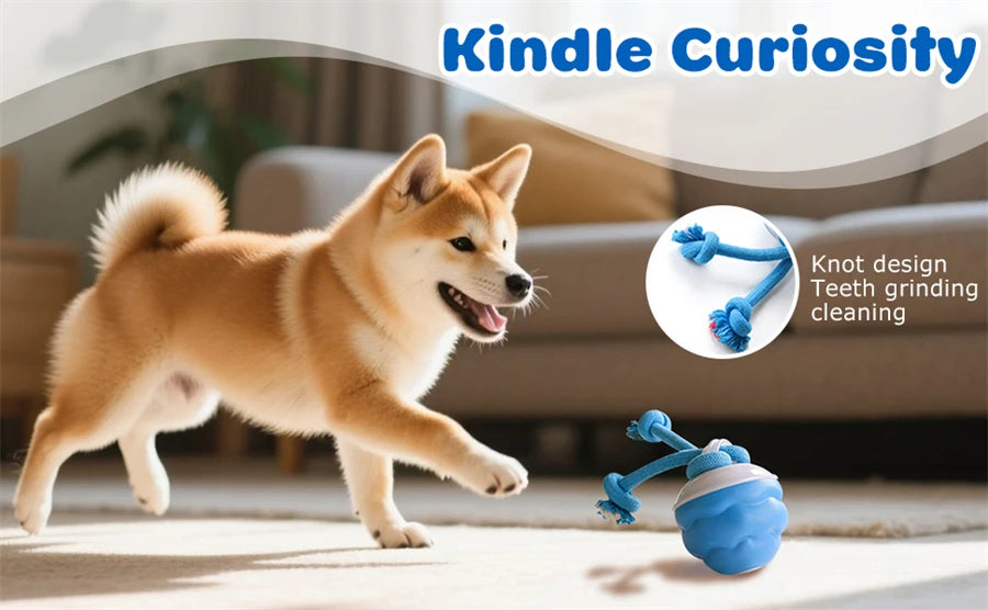 Intelligent Dog Toy Ball Electronic Interactive Cat Toy Usb Automatic Moving Bouncing Ball For Large Medium Dog Holiday Pet Gift Pi-Mart