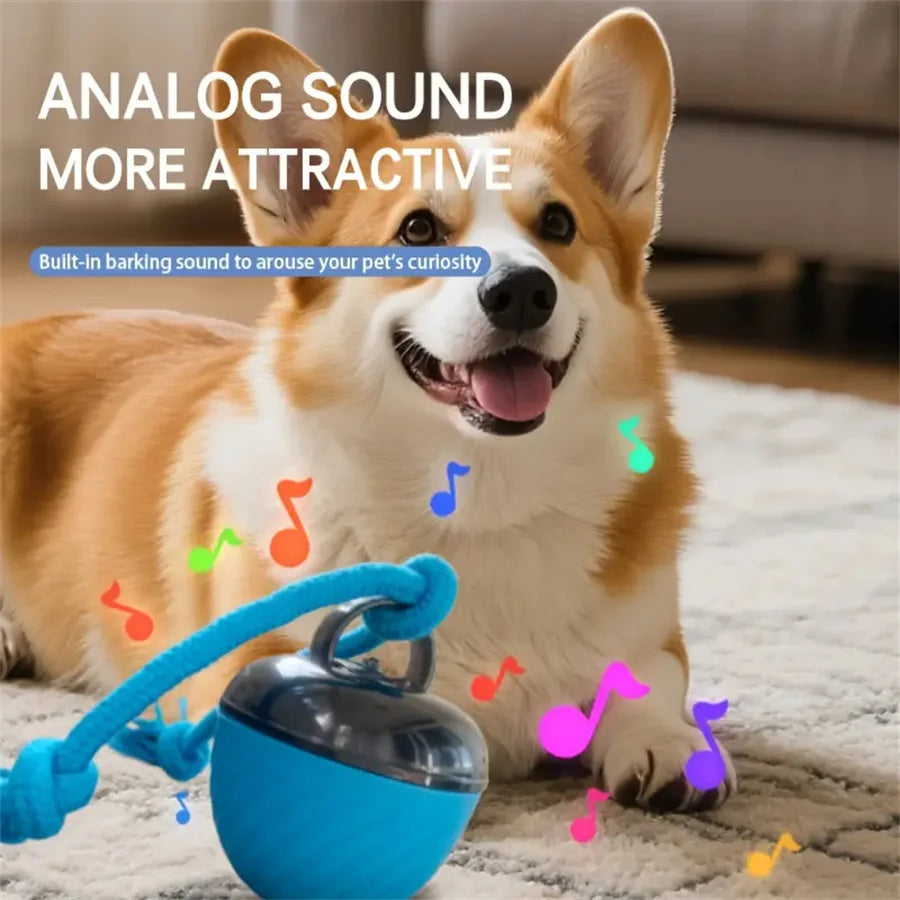 Intelligent Dog Toy Ball Electronic Interactive Cat Toy Usb Automatic Moving Bouncing Ball For Large Medium Dog Holiday Pet Gift Pi-Mart