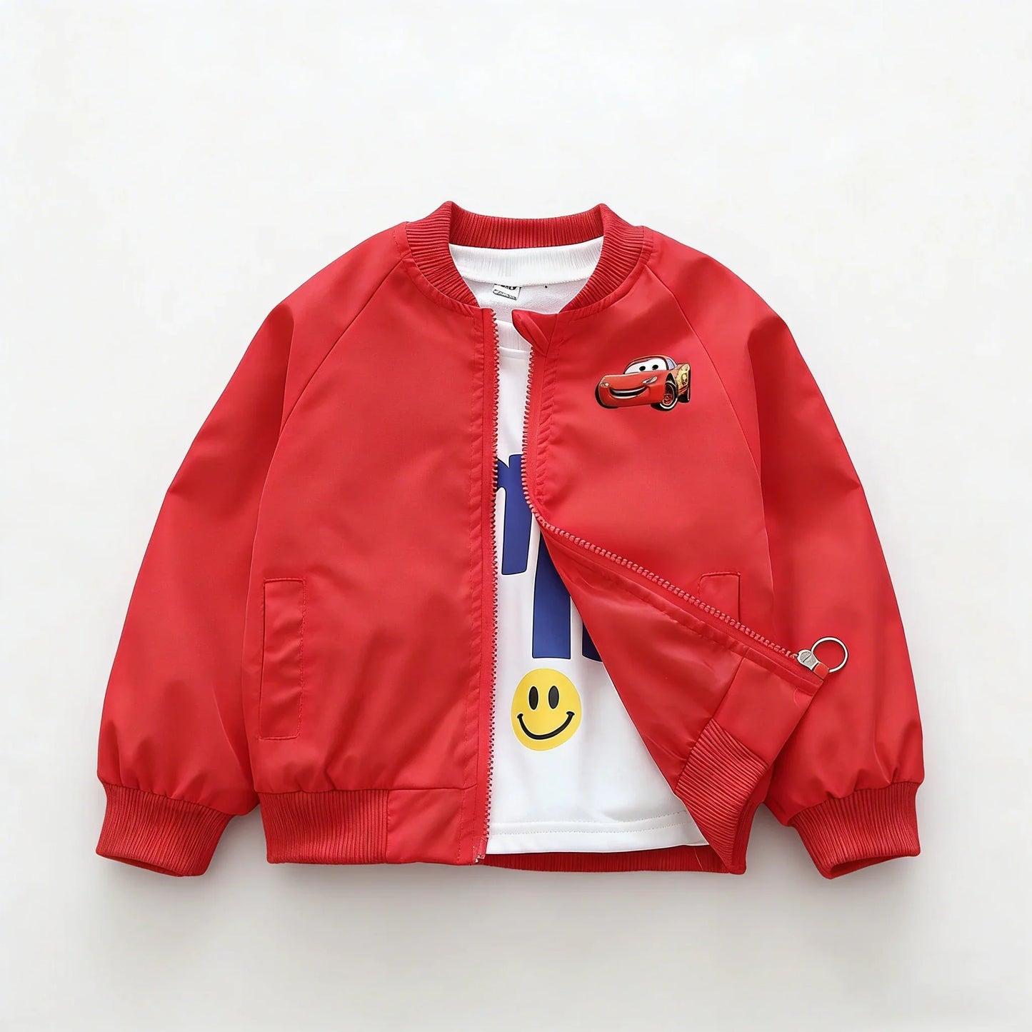 Cars Lightning McQueen Children Jacket New Spring Autumn Baby Boy Girl Cartoon Zipper Long Sleeves Windbreaker Kids Sports Coats LadyShow.Store