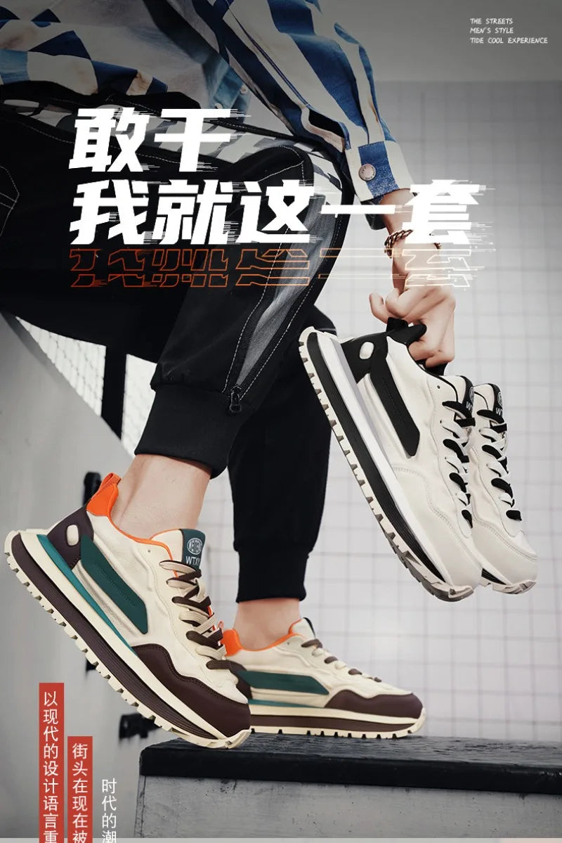 Trend Men Versatile Sneakers 2025 Autumn High Quality Comfortable Platform Sports Running Shoes Outdoor Youth Shoes for Men Plus Pi-Mart