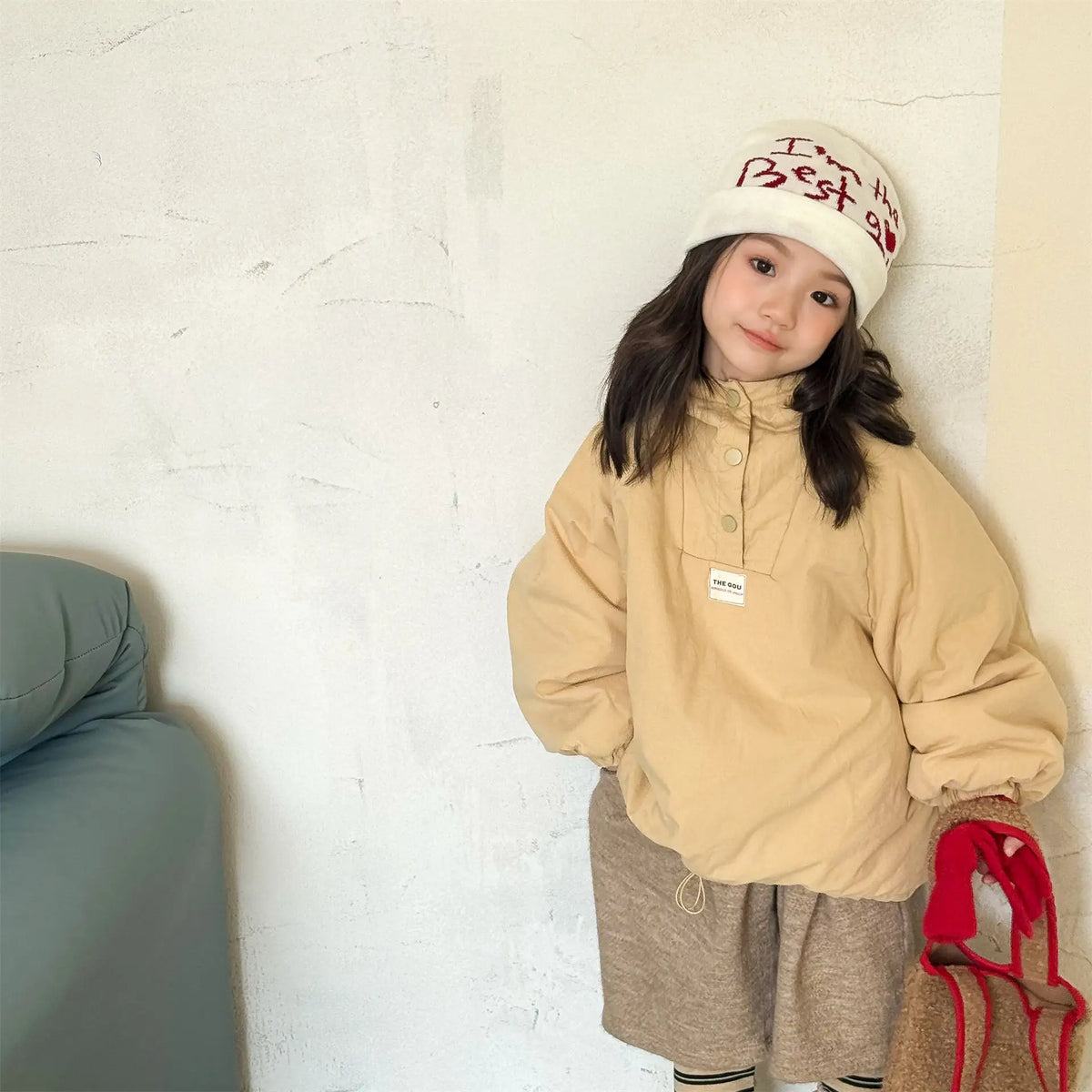 2025 Winter New Children Warm Coat Boys Girls Striped Cotton Padded Jacket Baby Parka Tops Baby Fleece Coat Fashion Kids Clothes Pi-Mart