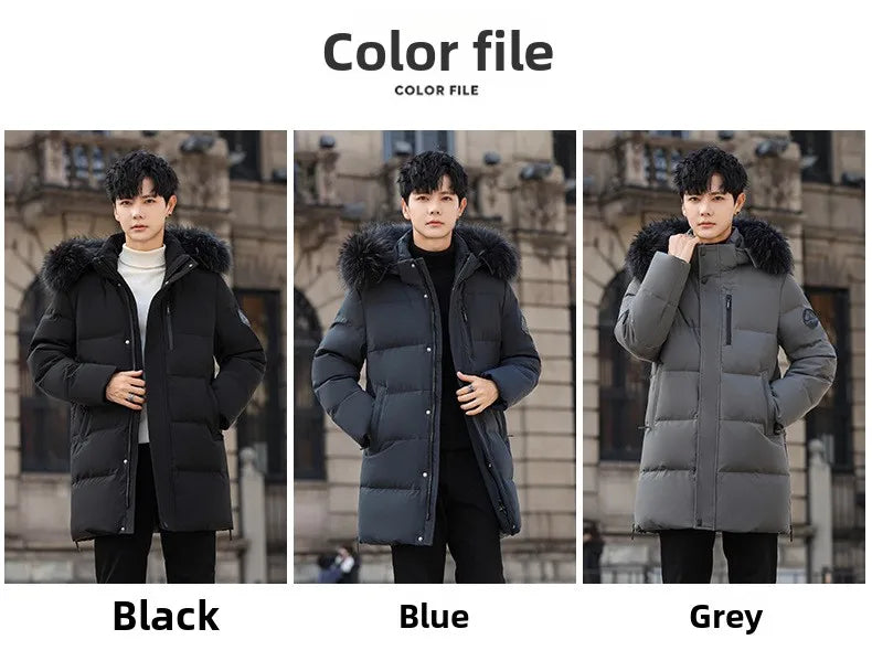 High Brand White Goose Down Jacket Coat Parka Men's Clothing Winter Padded Puffer Jackets Luxury Hooded Padding Outerwear HWY309 Pi-Mart