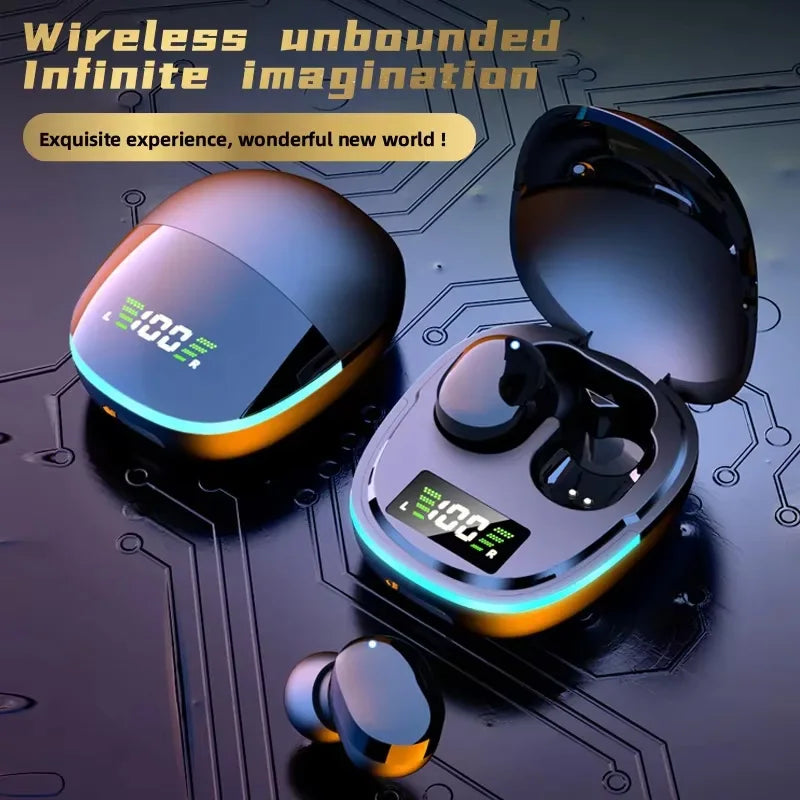 G9S Bluetooth 5.1 In Ear Wireless Earbuds LED Power Display Low Latency Gaming HiFi Stereo Sports Headphones Pi-Mart