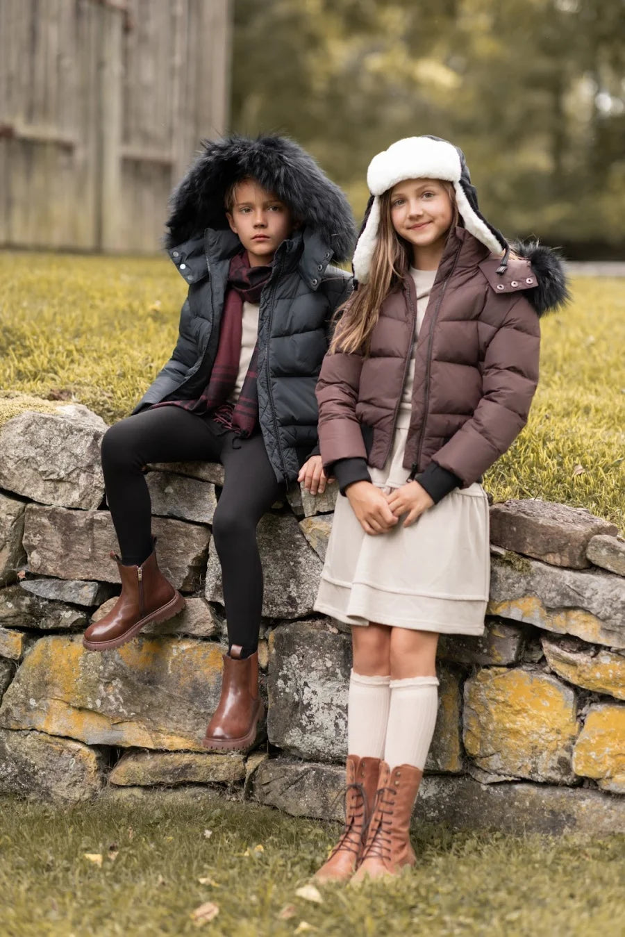 AP 2025 winter design waterproof fabric children down coat for girls and boys clothes Pi-Mart