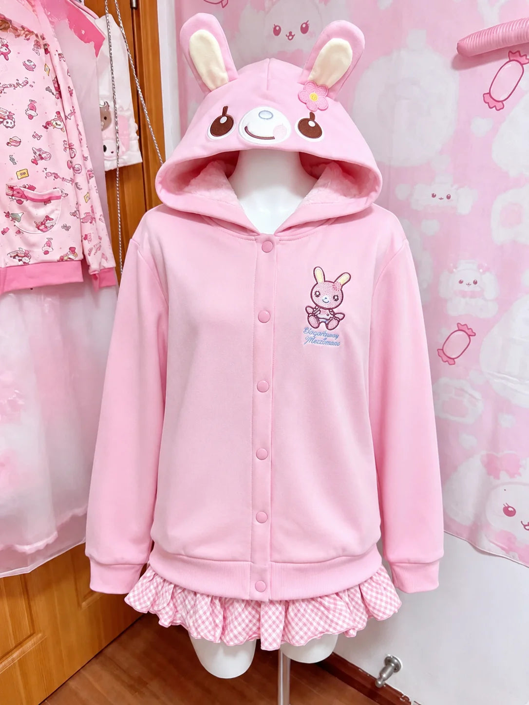 American Vintage Japanese Jacket Hooded Women 2026 Cotton Coats Outwear Design Subculture Gothic Sweatshirts Harajuku Pi-Mart