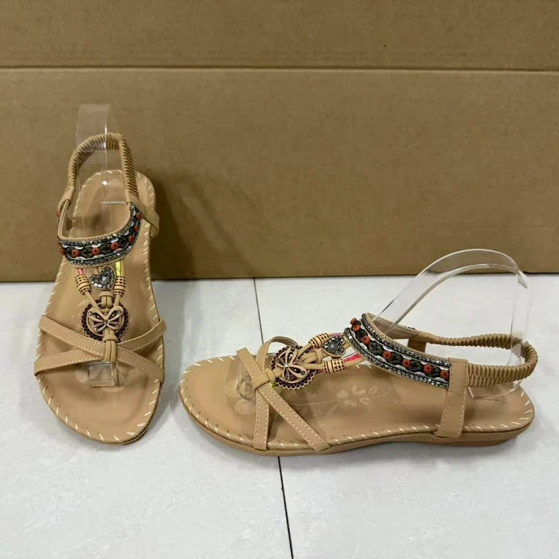 Women's Sandals Bohemian Sandals Outdoor Soft Sole Beach Sandals Platform Lightweight Women Casual Shoes Flat Plus Size Sandal LadyShow.Store