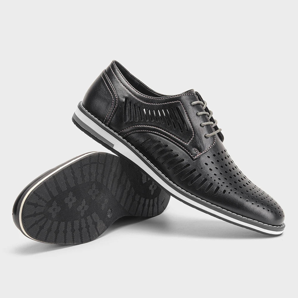 Leather loafer men fashion comfortable 2024 brand casual shoes men Pi-Mart