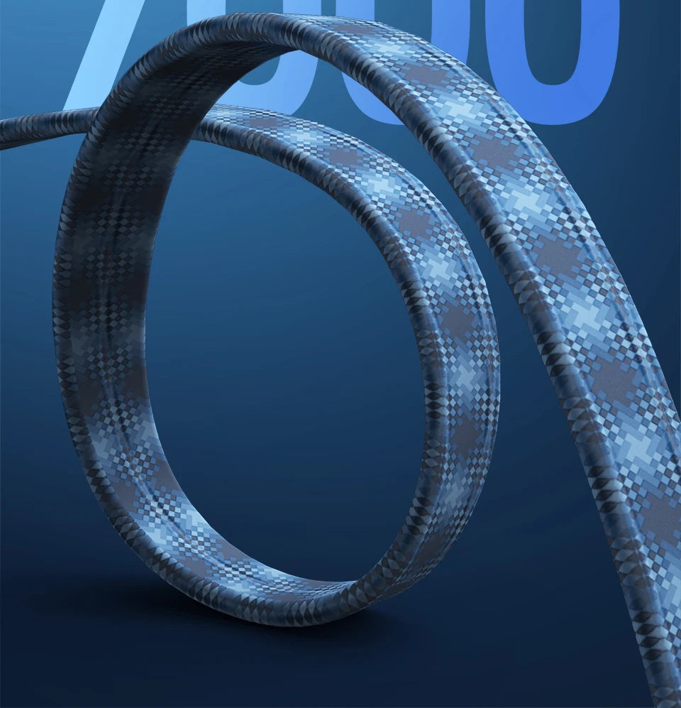 CAT 8 Flat Network Internet Cable 40Gbps 2000MHz Round RJ45 Nylon Braided LAN Cable Patch Cord for Modem Router PC PS4/5/6 Xbox Pi-Mart