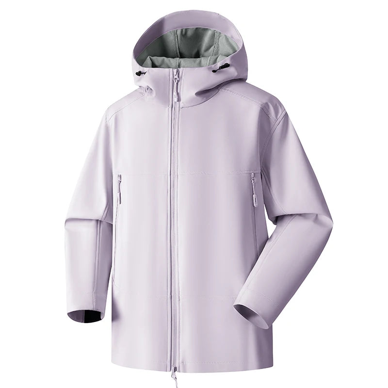 Unisex Waterproof Windproof Hooded Jacket Multi Color Outdoor Hiking Coat Pi-Mart
