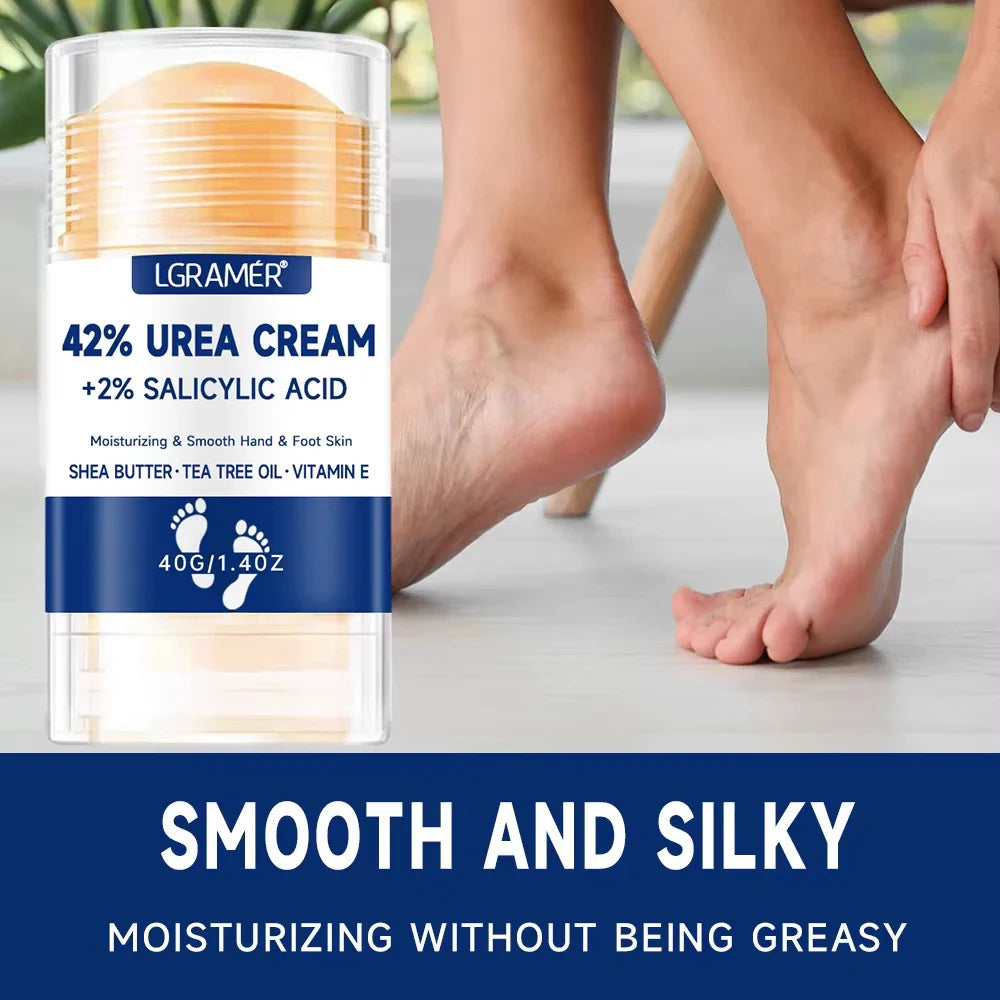 42% Urea Foot Cream +2% Salicylic Acid Moisturizing & Exfoliating, Cracked Heel Repair, Deep Hydration for Dry Feet Long protect Tri Light Beauty