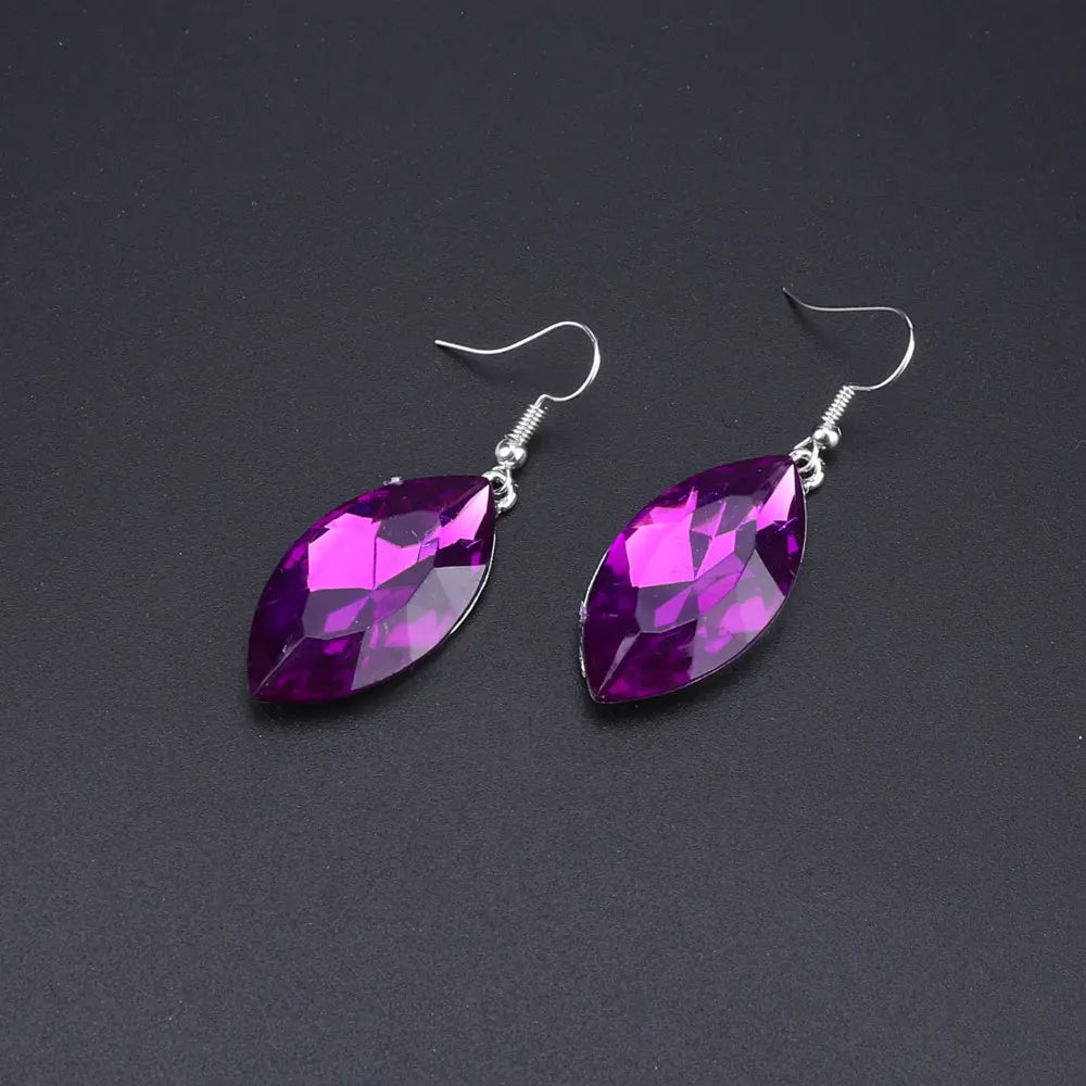 Bridal Jewelry Sets Wedding Engagement Necklace Earrings Sets for Brides Party Costume Decoration Jewellery Women Pi-Mart