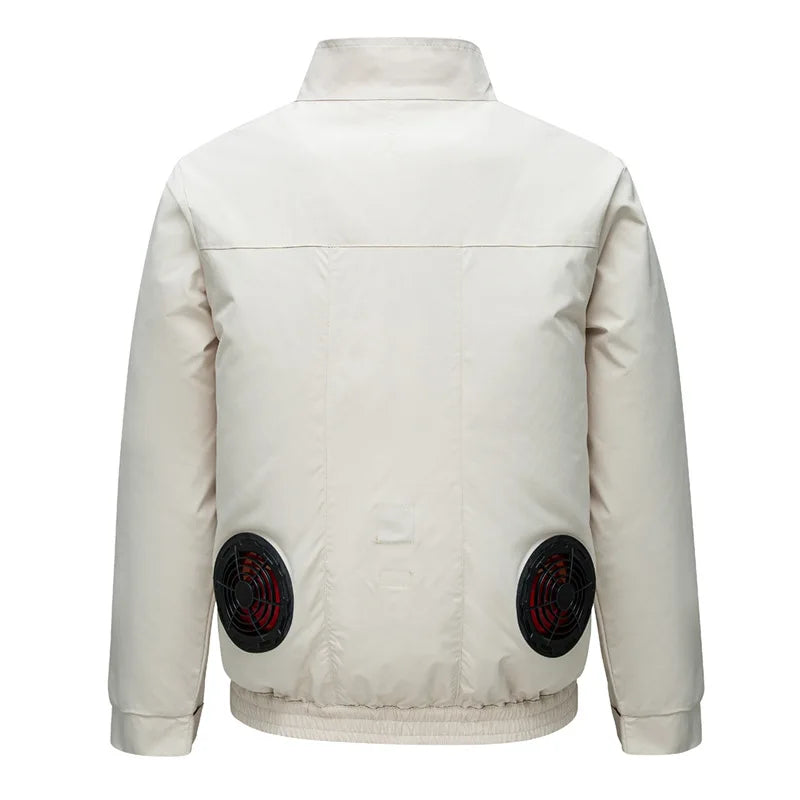 Cooling Air Conditioning Clothes with Fan Outdoor Charging Summer Cooling Welding Labor Overalls Men Pi-Mart